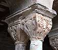 Pareja de capiteles 3 de la galera este del monasterio de Santa Mara de L'Estany