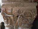 Pareja de capiteles 3 de la galería norte del monasterio de Santa María de L'Estany