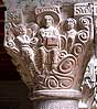 Pareja de capiteles 4 de la galera norte del monasterio de Santa Mara de L'Estany