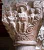 Pareja de capiteles 4 de la galería norte del monasterio de Santa María de L'Estany