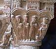 Pareja de capiteles 5 de la galería norte del monasterio de Santa María de L'Estany