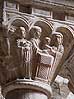 Pareja de capiteles 5 de la galería norte del monasterio de Santa María de L'Estany