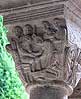 Pareja de capiteles 7 de la galería norte del monasterio de Santa María de L'Estany