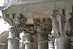 Conjunto de cinco capiteles de la Galera este del claustro de Sant Pere de Galligants de Girona