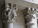 Pareja de capiteles 1 de la galería oeste del claustro de Sant Pere de Galligats de Girona
