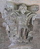 Capitel con escena de danza en Sant Pere de Galligans de Girona
